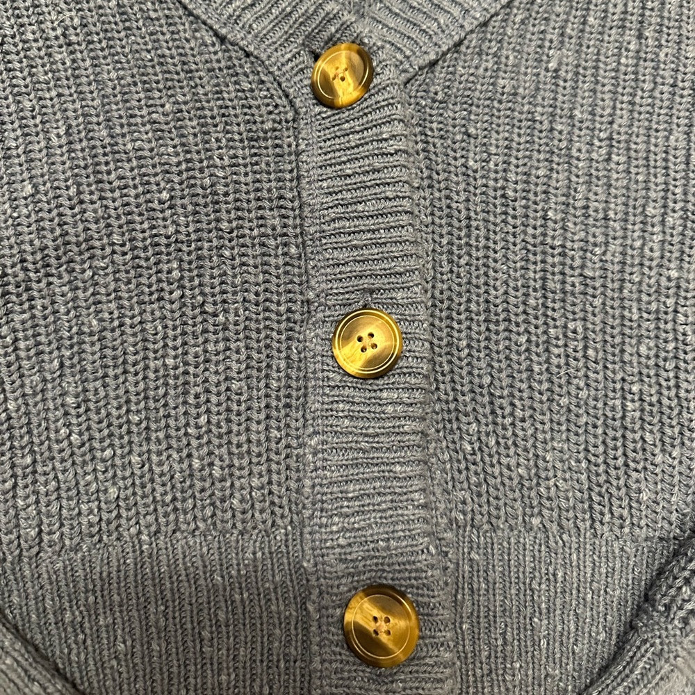 Blue American Eagle Button Cardigan - image 3